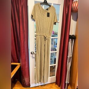 ATM Anthony Thomas Melillo Tan Jumpsuit Size L NWT